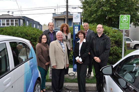 Charging station at St-Jean-sur-Richelieu