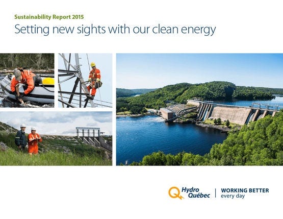 Hydro-Québec's Sustainability Report 2015