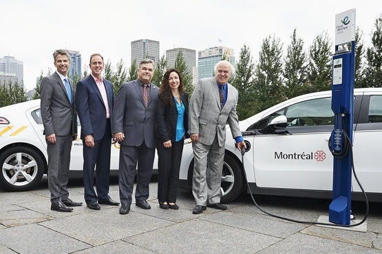 Montréal's charging satations
