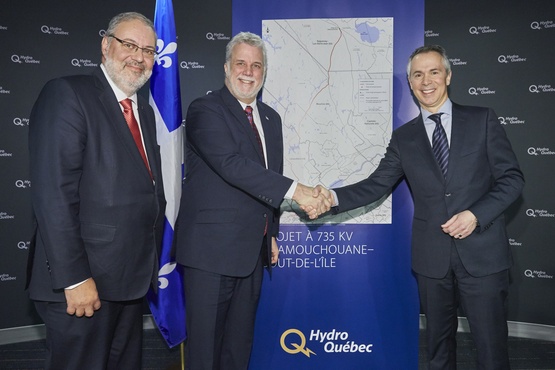 Lancement officiel de la construction de la ligne à 735 kV de la Chamouchouane–Bout-de-l&#39;Île ainsi que du nouveau poste Judith-Jasmin