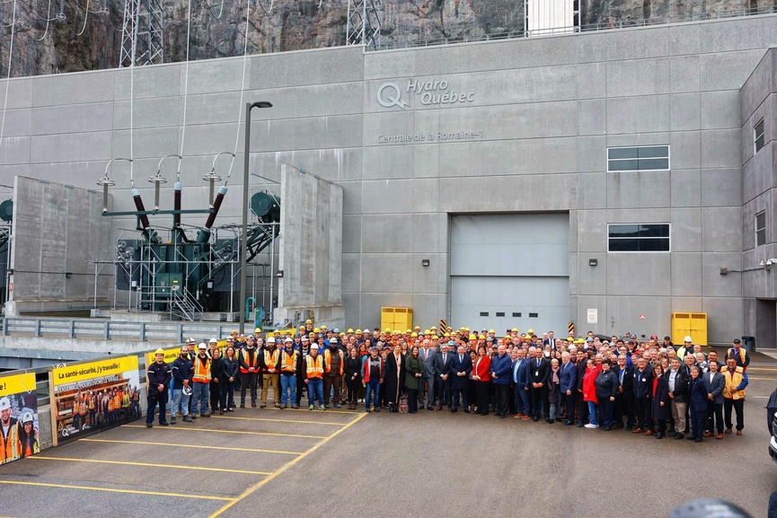 Official inauguration of the Romaine complex.