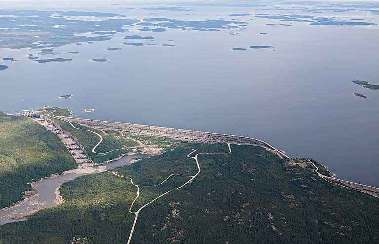 Robert-Bourassa generating facility in the Baie-James region of northern Québec