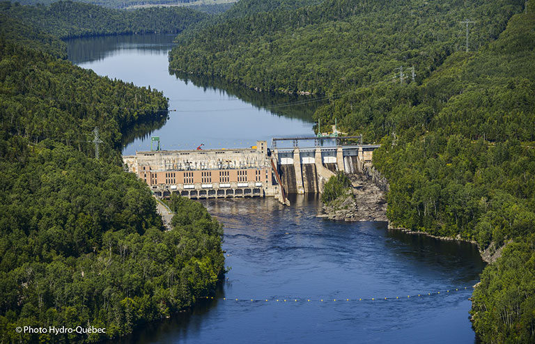 Rapide-Blanc generating station in the Mauricie region